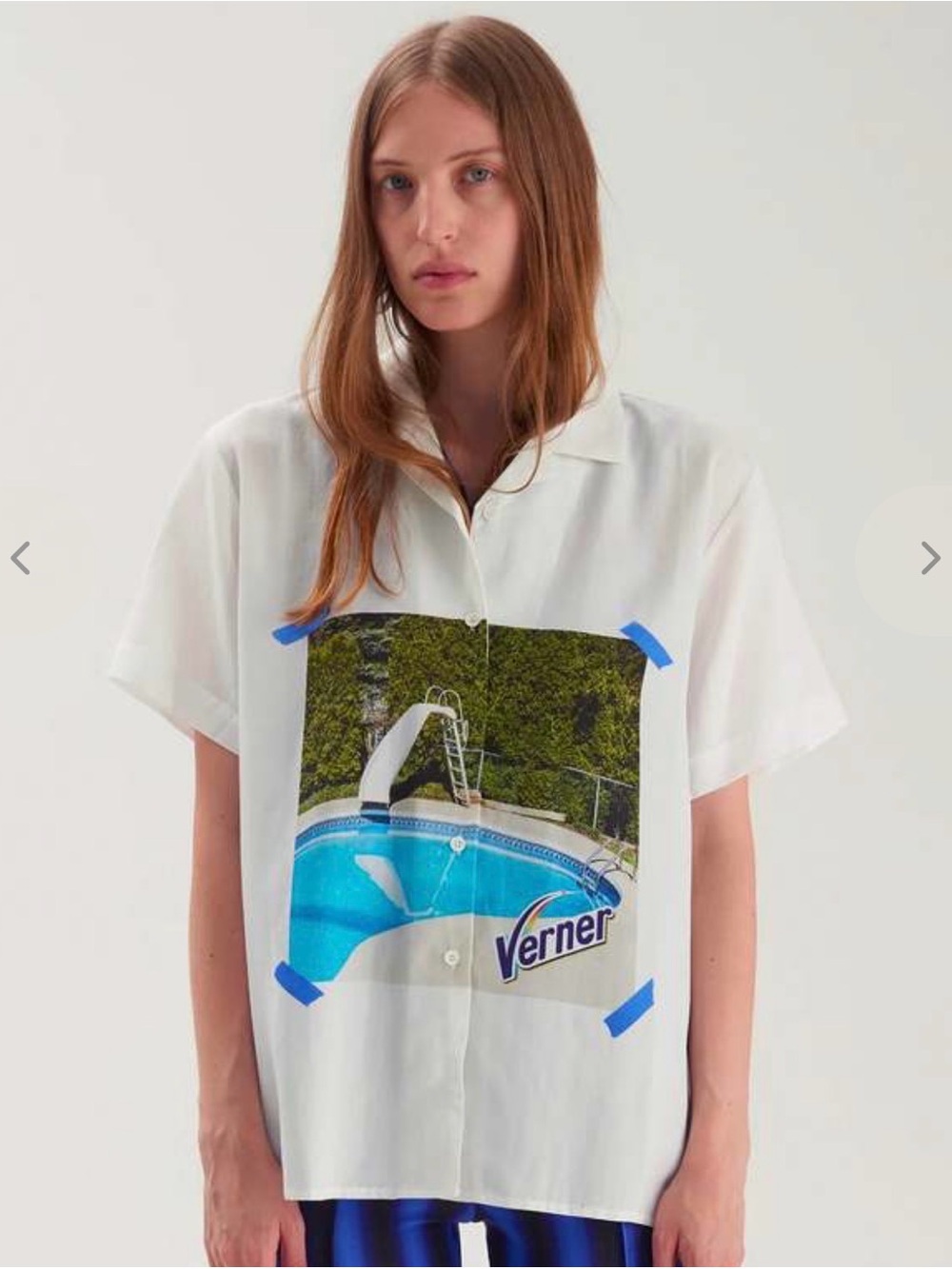 Verner Short Sleeve Shirt - Pool